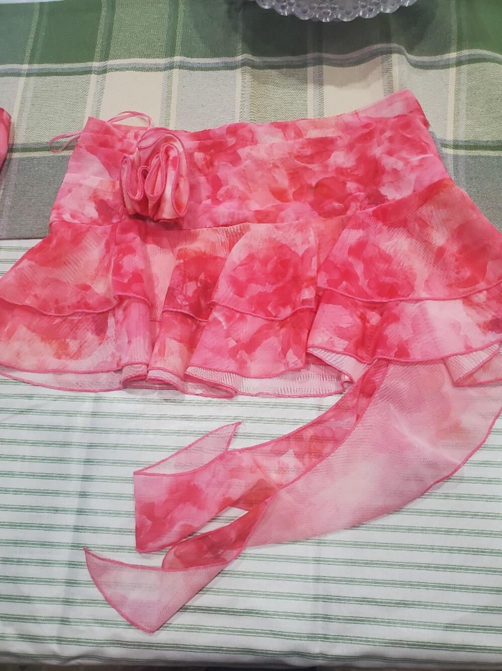 superdown Pink Floral Strapless Ruffle Mini Dress - Picture 9 of 10